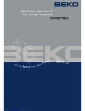 Beko CFF6873GX Manual