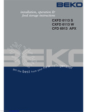 Beko CXFD 6113 S Manual