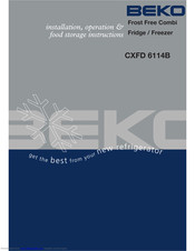 Beko CXFD 6114B Manual