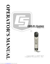 Campbell OBS-5+ Operator's Manual