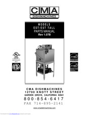 CMA Dishmachines EST TALL Parts Manual
