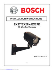 Bosch EX27 Installation Instructions Manual