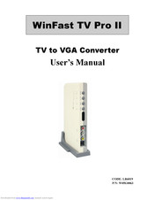 Leadtek WinFast TV Pro II User Manual