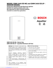 Bosch AquaStar GWH 2400 ES LP User Manual