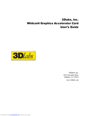3dlabs Wildcat4 User Manual