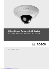Bosch MicroDome NDC-274-P Installation Manual