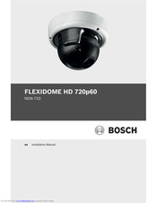 Bosch FLEXIDOME HD NDN-733 Installation Manual