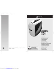 Rexel PROSTYLE STYLE+ User Manual