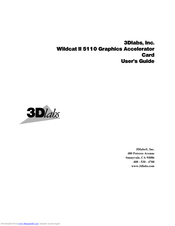 3dlabs Wildcat II 5110 User Manual