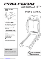 ProForm PETL38905.1 User Manual
