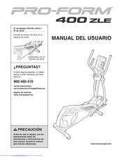 ProForm PFEVEL74910.1 Manual Del Usuario