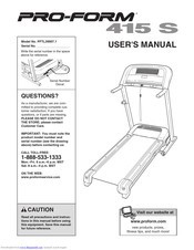 Pro-Form PFTL39907.1 User Manual