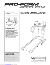 ProForm 470 Cx Treadmill Manual Do Utilizador