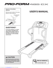 ProForm 485 Cx Treadmill User Manual