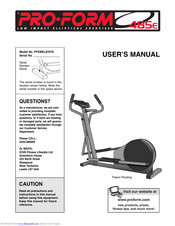 Proform 485 E Elliptical Low Impact Manuals