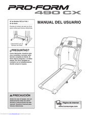 ProForm 490 Cx Treadmill Manual Del Usuario