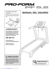 ProForm 5.2 Treadmill Manual Del Usuario