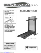 Pro-Form PETL51010 Manual Del Usuario