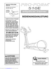 Pro-Form PFEVEL45300 Bedienungsanleitung