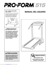Pro-Form PETL51500 Manual Del Usuario
