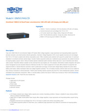 Tripp Lite OmniSmart OMNI1500LCD Specifications