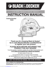 Black & Decker JS660 Instruction Manual
