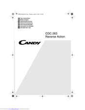 Candy CDC 263 User Instructions