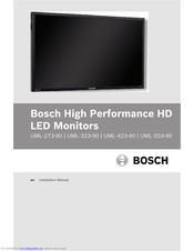 Bosch UML-273-90 Installation Manual
