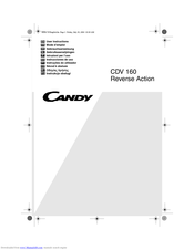 Candy CDV 160 User Instructions