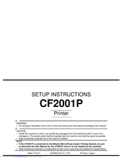 Cisco CF2001P Setup Instructions