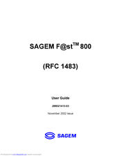 Sagem F@st 800 (RFC 1483) User Manual