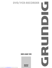 Grundig GDR 6460 VCR User Manual