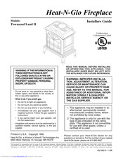 Heat & Glo Townsend I Installer's Manual