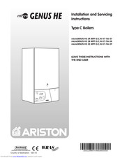 Ariston microGENUS HE 24 MFFI Installation And Servicing Instructions