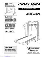 Pro-Form 525E Manual