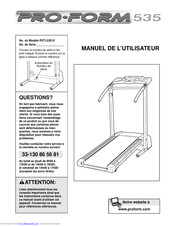 ProForm PETL53510 Manuel De L'utilisateur
