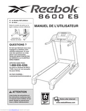 Reebok 8600 ES treadmill RBTL09506.0 Manuel De L'utilisateur