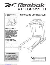 Reebok 9700 Vista Treadmill Manuel De L'utilisateur