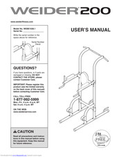 Weider WEBE1038.1 Manual