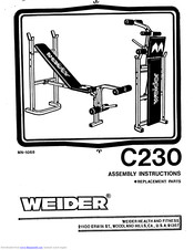 Weider 230 Bench Manual