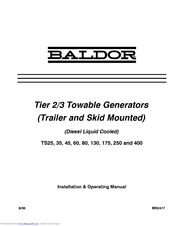 Baldor TS25 Installation & Operating Manual