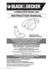 Black & Decker ORB4810-CA Series Instruction Manual