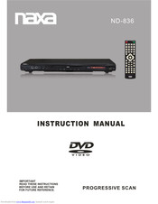 Naxa ND-836 Insrtruction Manual