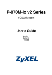 ZyXEL Communications P-870M-lx v2 Series User Manual