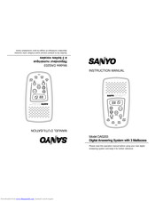 Sanyo DAS-203 Instruction Manual