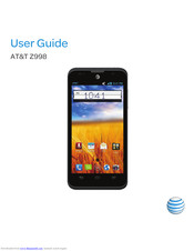 zte AT&T Z998 User Manual
