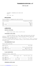 Volvo 850 Servicing Instructions