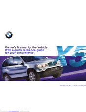 BMW X5 4.4I Owner's Manual