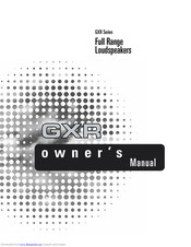 Polk Audio GXR Series Owner's Manual