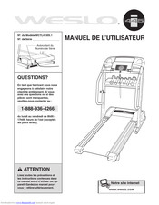 Weslo 445i Treadmill Manuel De L'utilisateur